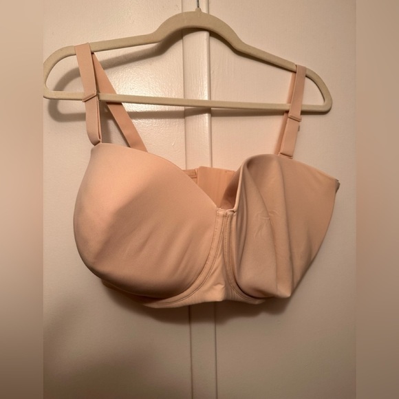 SKIMS FITS EVERYBODY STRAPLESS BRA 42H Sand NWT - Picture 3 of 7